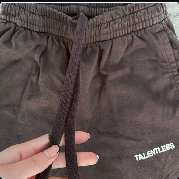 Talentless chocolate brown sweatpants jogger medium heavyweight premium cotton - Picture 5 of 7